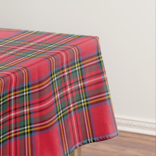 Classic Red Plaid Tablecloth