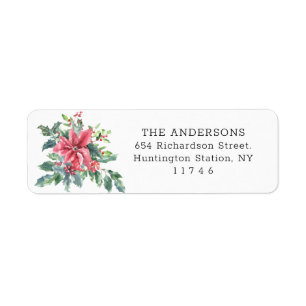 Classic Red Poinsettia Flower Adresse de vacances