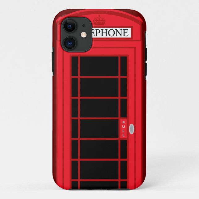Classic Red Public Telephone Box UK: iPhone 5 Case (Back)
