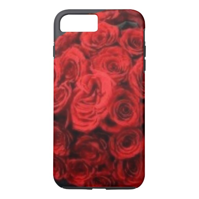 Classic Red Roses Tough iPhone 7 Plus Case (Back)