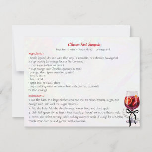 Classic Red Sangria Recipe Card