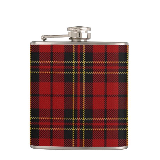 Classic Red Tartan Flask (Front)