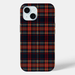 Classic Red Tartan Pattern iPhone 15 Case