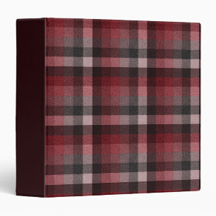 Classic red Tartan Plaid. Binder