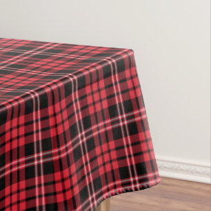 Classic Red Tartan Plaid Pattern Tablecloth