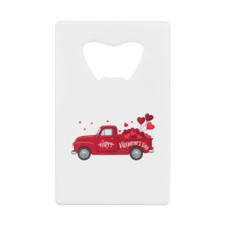 Classic Red Truck Happy Valentine's Day Farmhouse 