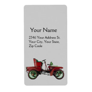 CLASSIC /RED VINTAGE CAR Automotive Grey