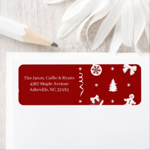 Classic Red & White Gingerbread Christmas