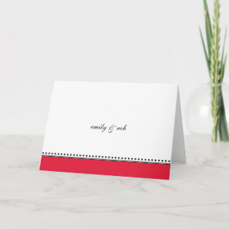 Classic Red with Black Dots Notecards