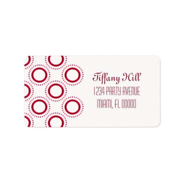 Classic Refinement Address Labels (Front)