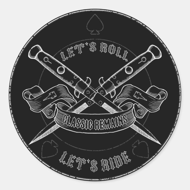 Classic Remains Round Sticker (Front)