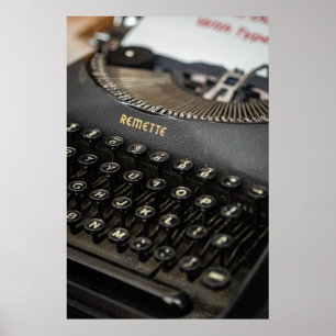 Classic Remette Typewriter: Vintage Charm Poster