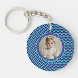 Classic Retirement Gifts For Men Stripe Pattern Keychain