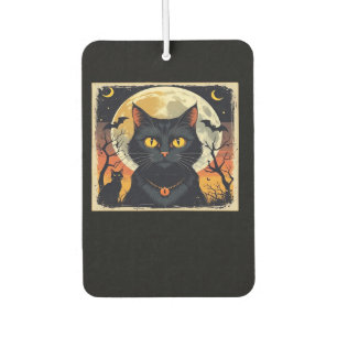 Classic Retro Black Cat Halloween T-Shirt Classic  Air Freshener