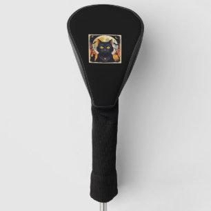 Classic Retro Black Cat Halloween T-Shirt Classic  Golf Head Cover