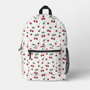Classic Retro Cherry Harvest Printed Backpack