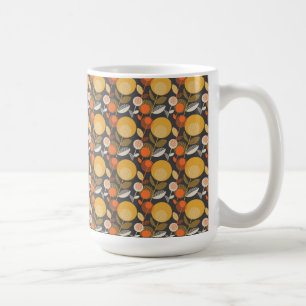 Classic Retro Floral Pattern Coffee Mug