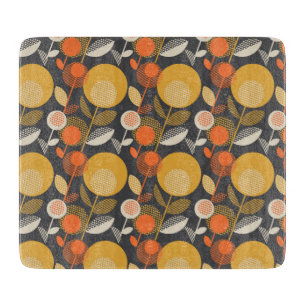 Classic Retro Floral Pattern Cutting Board