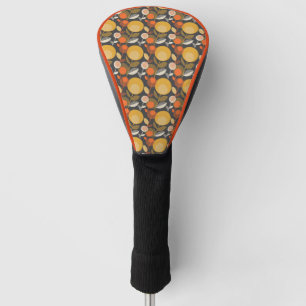 Classic Retro Floral Pattern Golf Head Cover