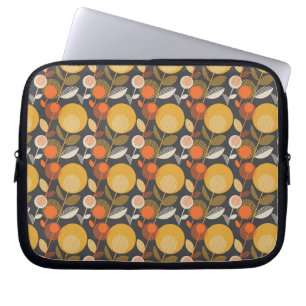 Classic Retro Floral Pattern Laptop Sleeve