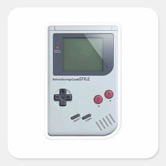 Classic Retro Handheld Gaming Console 3D Sticker