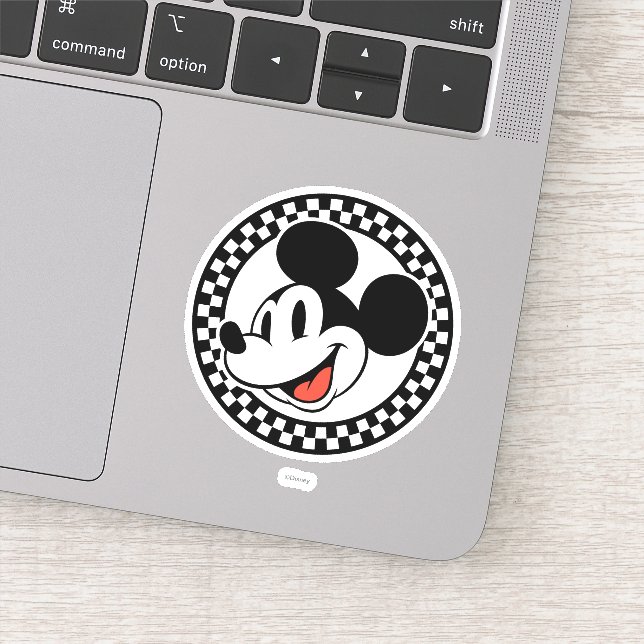Classic Retro Mickey Mouse Chequered (Detail)