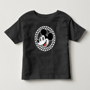 Classic Retro Mickey Mouse Chequered Toddler T-shirt