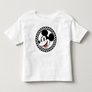 Classic Retro Mickey Mouse Chequered Toddler T-shirt