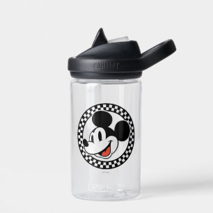 Classic Retro Mickey Mouse Chequered Water Bottle