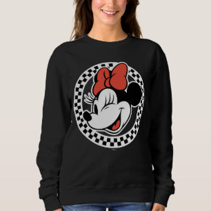 Classic Retro Minnie Mouse Chequered Sweatshirt