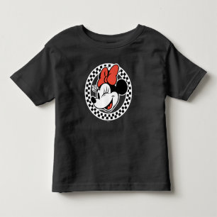 Classic Retro Minnie Mouse Chequered Toddler T-shirt