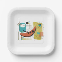 Classic Retro Redux 7" Round Paper Plate