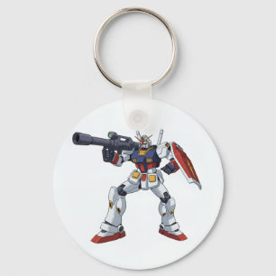 Classic Retro RX-78-2 Gundam Mecha Anime Illustrat Keychain