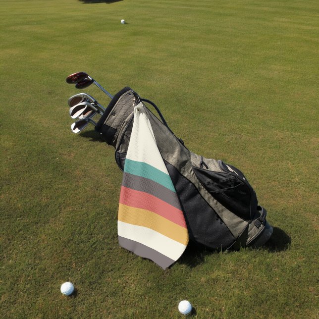 Classic Retro Stripes Golf Towel (kitchen towel)
