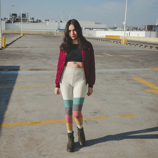 Classic Retro Stripes Leggings (Creator Uploaded)