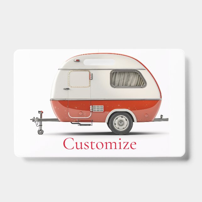 Classic Retro Teardrop Camper Thunder_Cove Badge (Front)