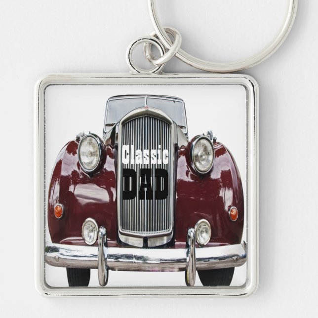 Classic Retro Vintage Car Personalized Gifts Keychain (Front)