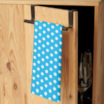 Classic Retro Vintage White Polka Dots on Sky Blue Kitchen Towel<br><div class="desc">Custom Elegant Classic Rustic White Polka Dots on Sky Blue Template Cute Kitchen & Dining / Table & Kitchen Linens / Retro / Vintage Sky Blue Kitchen Towel.</div>