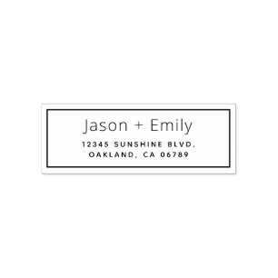 Classic Return Address Self Inking Stamp