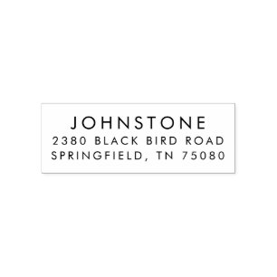 Classic Return Address Self Inking Stamp Modern