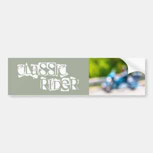 classic rider bumper sticker