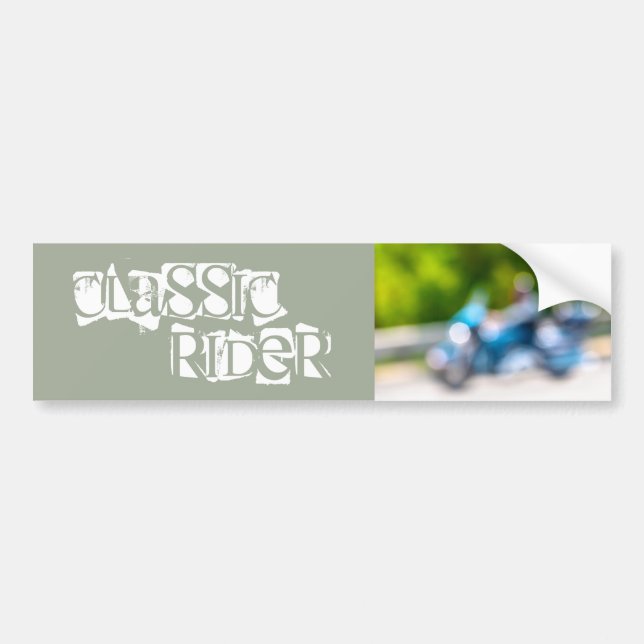 classic rider bumper sticker (Front)