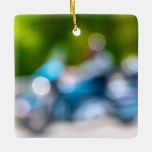 classic rider ceramic ornament (Front)