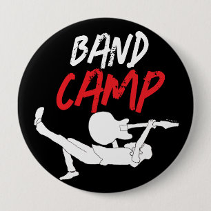 Classic Rock Band Camp 4 Inch Round Button