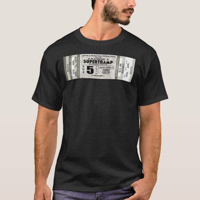 CLASSIC ROCK CONCERT TICKET - SUPERTRAMP Classic T T-Shirt (Front)