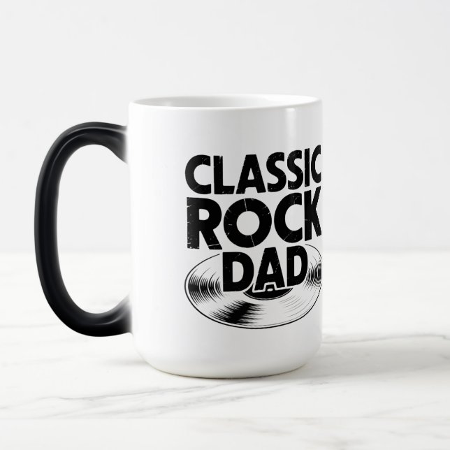 Classic Rock Dad Colour Morphing Mug (Left)