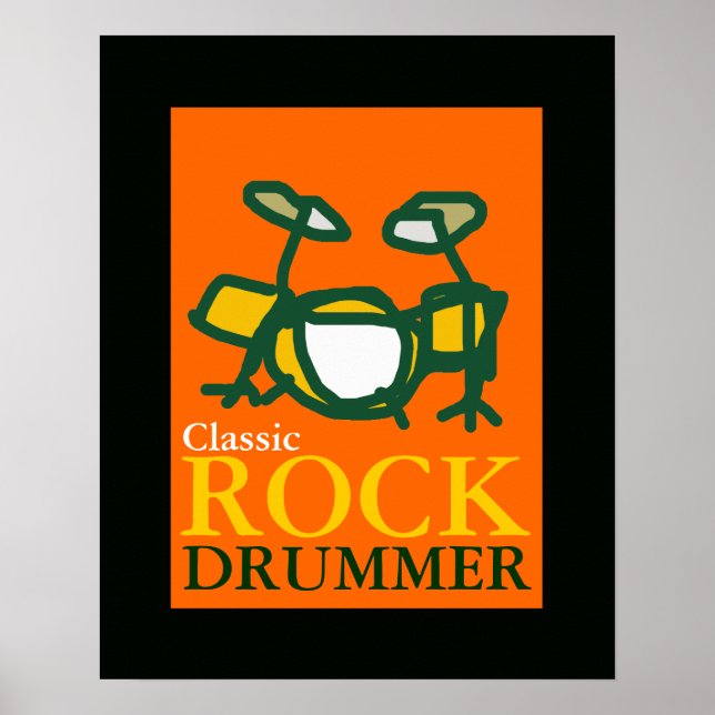 classic rock drummer poster (Front)