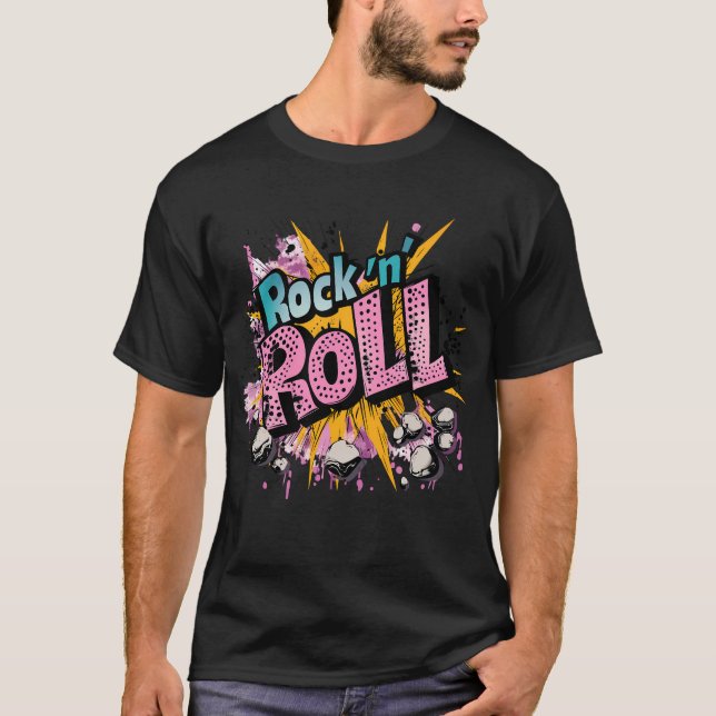 Classic Rock N Roll T-Shirt (Front)