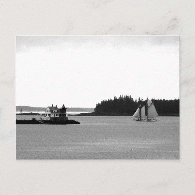 Classic Rockland Harbour postcard (Front)