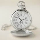 Classic Roman Monogram Pocket Watch